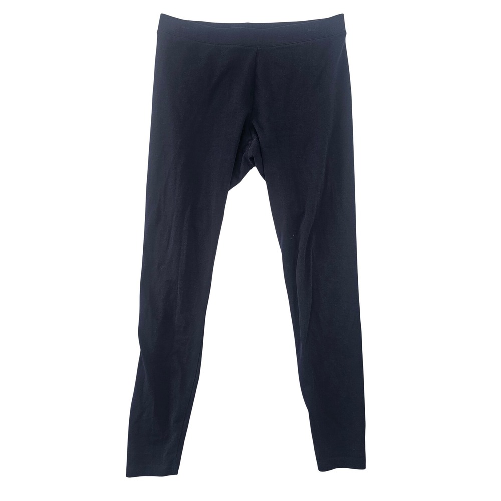 LL Bean Womens Black High Rise Full Length Leggings Size Medium Tall‎ M T